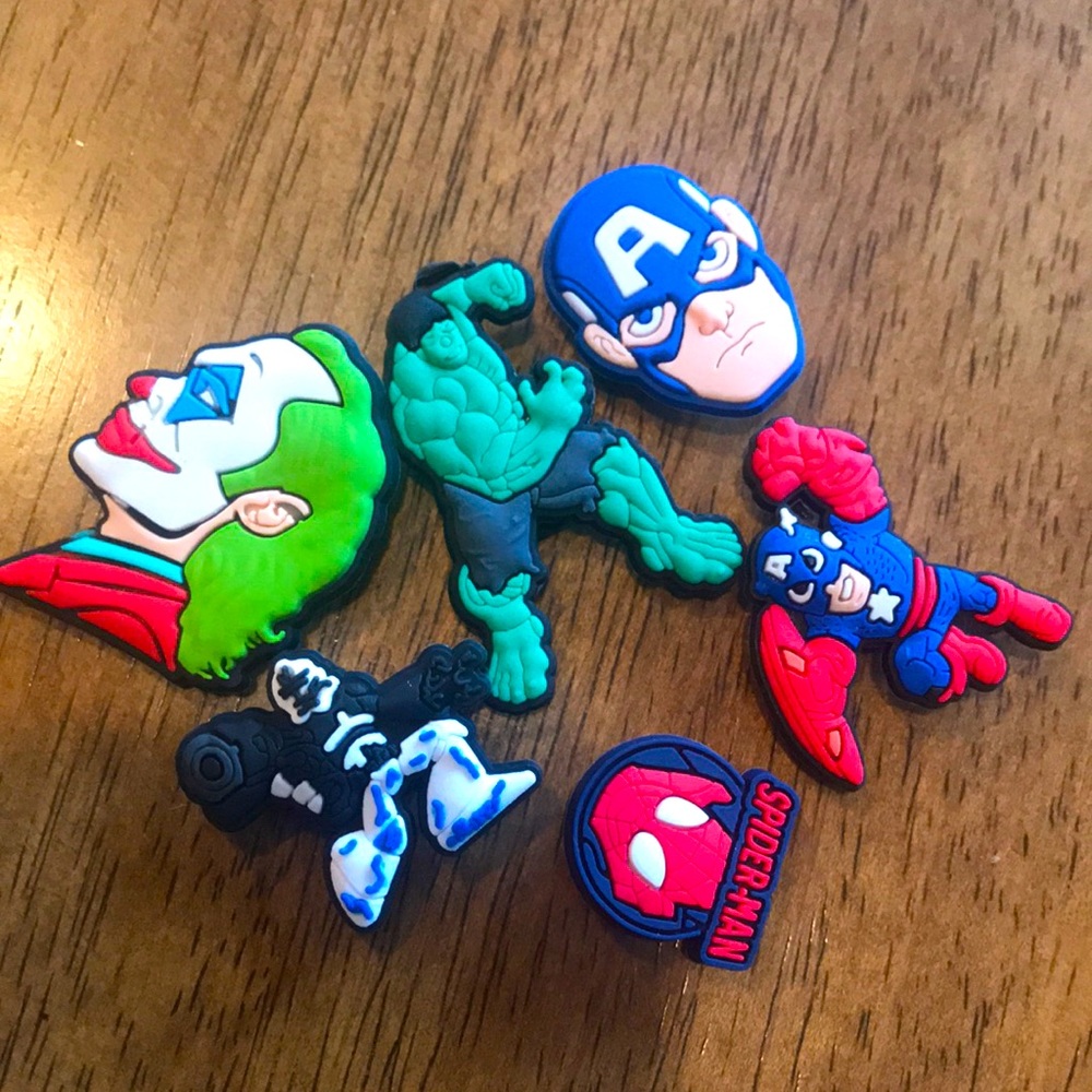 Croc charms-superheroes
